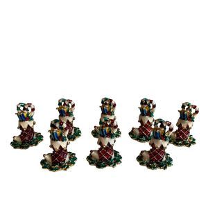 Bombay 4303965 SET OF 4 CHRISTMAS STOCKING PLACECARD HOLDERS (2 Pack)